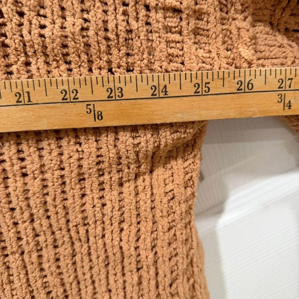 Free People Be Yours‎ Pullover Sweater XS Orange Turtleneck Balloon Sleeve